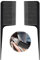 Pettine Coda di Topo Pettine Antistatico in Fibra di Carbonio Pettine Styling Fibra Carbonio Pettine Capelli a Coda Ratto Pettine per Tintura Capelli per Uomini E Donne Nero 2 Pezzi