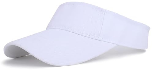 Youth Kid Sun Visor Girls Boys Age 2-12, Kids Beach Visor Summer UV Protection Sport Cap White