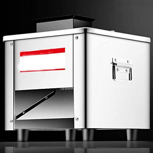 JIADUOFU Cortadora De Carne Eléctrica Comercial, 850w Cortafiambre De Acero Inoxidable, (máquina Rebanadora/máquina Trituradora/Cortador Cubos), para Pollo, Pescado, Res,2.5mm