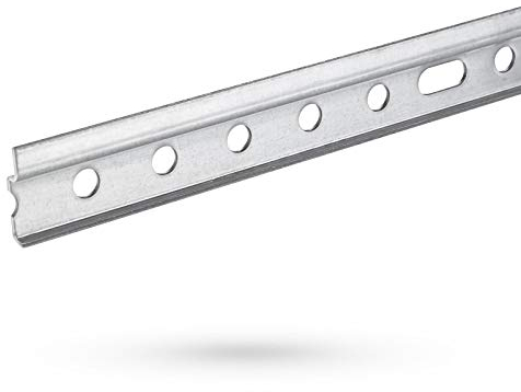 2 x SOTECH Aufhängeschiene 2000 mm | Oberschrank Aufhänger aus verzinktem Stahl | Schrankaufhängung für Wandmontage | 2000 x 29 x 7 mm | kürzbar