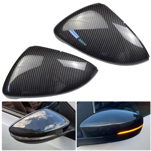 Kakulkomen 1 Paia backspegel skydd vänster och höger för V-W Golf MK7 7.5 GTI 7 Golf 7 R (kolfiber)