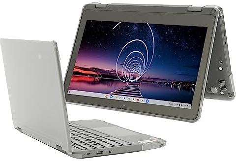 mCover - Funda rígida compatible solo para portátiles Lenovo Chromebook 300E Yoga Gen4 / 100E Gen 4 (no compatible con otros modelos de Lenovo) de 11.6 pulgadas, transparente