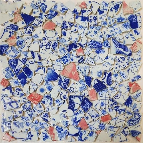 Tesselles mosaique Carrelage mosaïque en céramique, pierre irrégulière, bricolage, Art, décoration murale de maison, 100g Mosaique verre (Color : A)