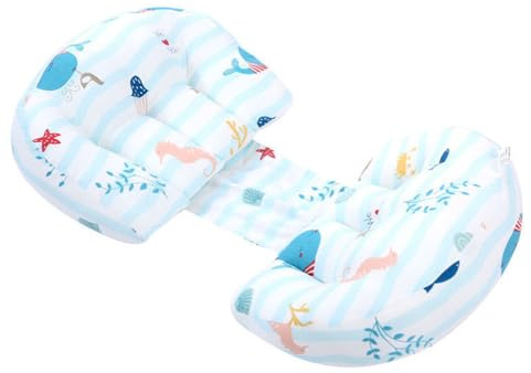 FANSU Cuscino per Gravidanza Dormire, Cuscino per Gravidanza e Allattamento con Supporto per la Pancia Cuscino Gravidanza Comfort Supporto per Fianchi, Gambe (76x38x13cm,Cavallo Marino)