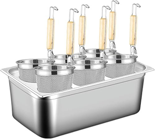 Pentole per la pasta, cuocipasta a 2/4/6 fori, pentola per la pasta con inserto scolapasta, pentola quadrata in acciaio inox con coperchio per noodle, verdure, gnocchi, set di pentole per cucinare i