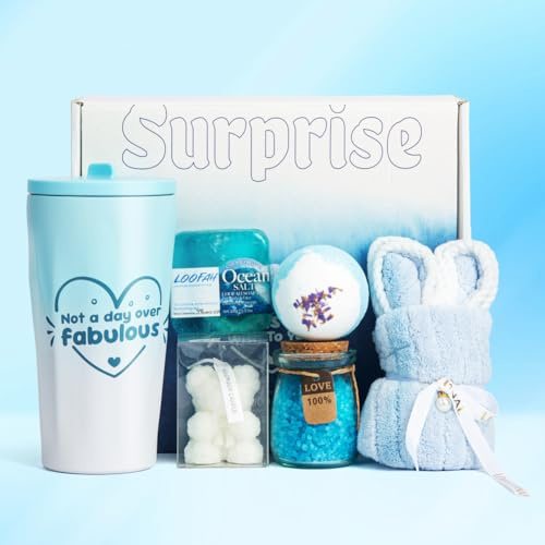 Birthday Pamper Gifts for Women, Unique Self Care Gifts Relaxation Spa Bath Set for Her, Get Well Soon Gifts for Women, Ladies Pamper Hamper Christmas Gifts for Mum, Sister, Wife, Friends