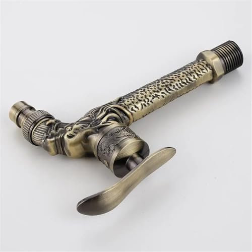 LIUHLFSR Manguera De Lavadora Grifo de Pared for Exterior, jardín, baño, bañera, Lavadora Manguera De DesagüE Universal(Bronze)