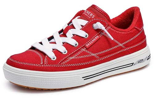 Skechers Street Womens,Arch FIT Arcade - Arcata,RED,6 W US