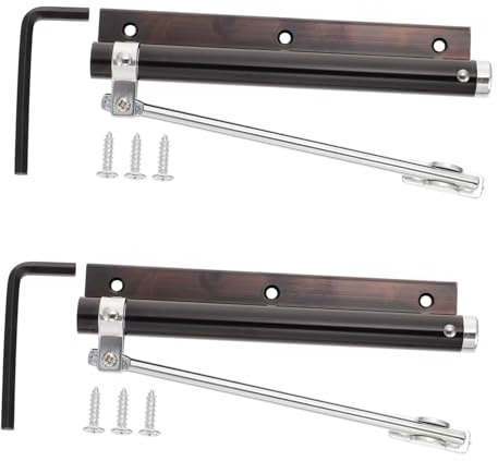 LIFKICH 2 pièces Ferme Porte à Ressort Robuste pour Portes Fermeture Automatique Amortie Aux Intempéries Utilisation Intérieure et Extérieure