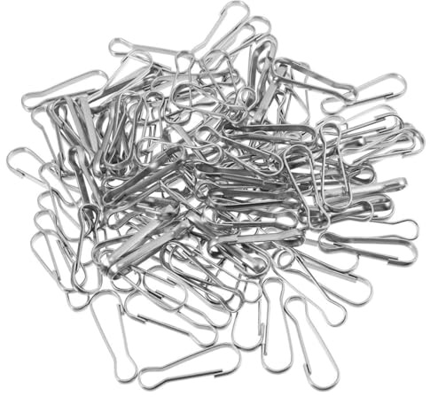 Operitacx 30PCS Stainless Steel Spring Snap Hooks Lanyard Clips for Flagpole Accessories Keychain DIY Crafting and Handcraft Materials