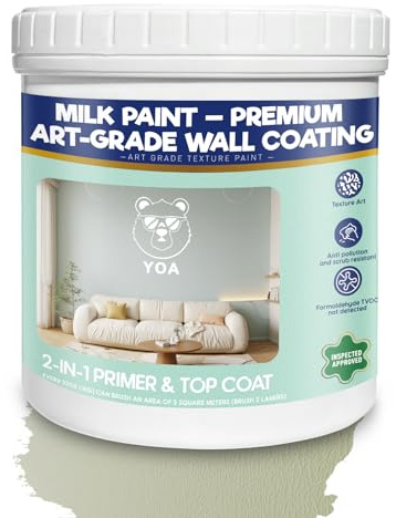 YOA Sheepskin Texture Wall Paint, Emerald Green 32 oz, For Walls and Ceilings – DIY Wall Repair and Decorative, Finish for Living Room Bedroom Hallway