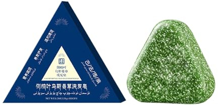 Eventerde Bar Shampoing | 120g Savon Solide Shampooing Triangle Fortifiant | Produit Nourrissant Contrôle Huile Cheveux pour Maison Salle de Bain Hôtel Gym Quotidien | Femmes Passionnées de Mode de