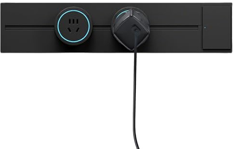 Tuxuseo Lunga Ciabatta Elettrica - Binario per Alimentazione Elettrica | Prese Mobili Estraibili Adattabili per Interni Casa Ufficio Studio