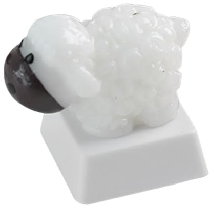 Forma adorabile dell'agnello di Keycap della resina del fumetto per la tastiera meccanica con la compatibilità incrociata dello stelo tramite Keycap