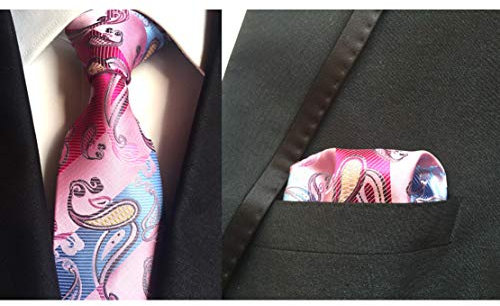 Corbata Pañuelo Traje Hombre Poliéster Seda Jacquard Material Moda Rayas Ropa Joyas Una Variedad de Colores,D