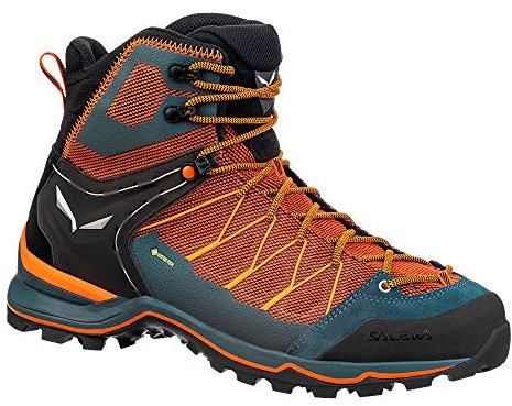 Salewa MS Mountain Trainer Lite Mid Gore-TEX trekking- och vandringskängor, Black Out/Carrot, 44 EU
