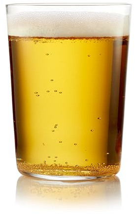 Libbey Café Tumbler Glasses Set of 8, 19-Ounce, Dishwasher Safe Modern Glassware, Versatile Tumbler Set for Casual Gatherings, Dinner Parties