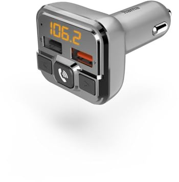 Bluetooth® FM-Transmitter für Autoradio, Freisprecheinrichtung, 2x USB-Port