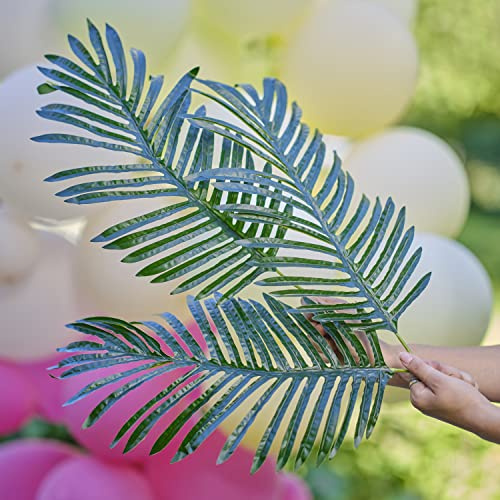 Ginger Ray Hawaiian Tiki Palm Leaf Stem Laub-Dekorationsset, 3 Stück, Mehrfarbig