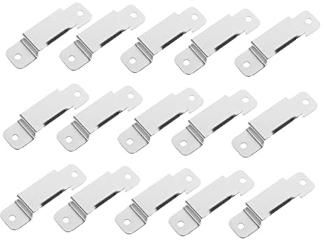 DOITOOL Metal Tape Measure Clip Holder for Tool Belt 7.30X0.79X0.35In Sturdy Steel Tape Measure Clip with Shape Retention for Workshop Garage Workbench 15 Pieces
