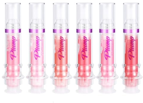 Lip Plumper, Pout Lip Plumping Booster, Moisturizing Long Lasting Natural Plumping Lip Gloss, Shimmer Lip Tint Lip Gloss High Pigment Vivid Color Makeup Lipstick For Women Girls (#04)