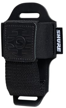 Shure Premium svart läder trådlös bodypack sändare påse bältesväska (SH-BODYPACK-PBK-L)