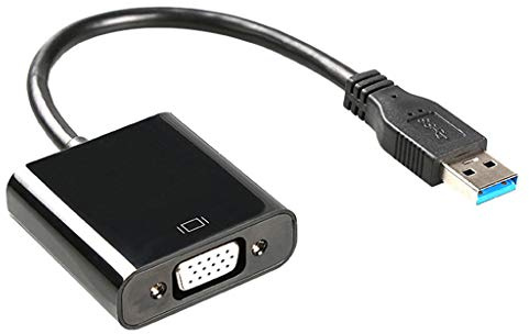 Adaptador USB a VGA multipantalla, cable convertidor, tarjeta de vídeo externa para PC, portátil, proyectores, convertidor