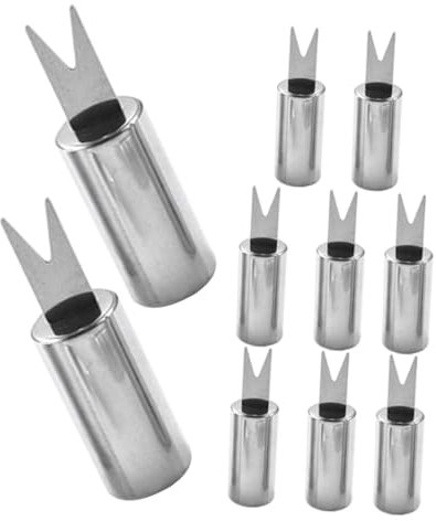 Alipis Supporto Divertente per Spiedini di Mais per Cani 10 Pezzi in Acciaio Inox per Barbecue Accessori per Grigliate per Attività All'aperto