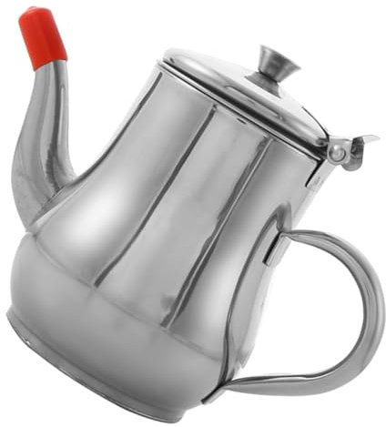 Alipis Contenedor De Aceite Doméstico De Acero Inoxidable 400 Ml Filtro Antigoteo Olla Para Cocina Colador Para Aceite De Cocina Uso Hogar y Restaurante Recipiente Para Almacenamiento