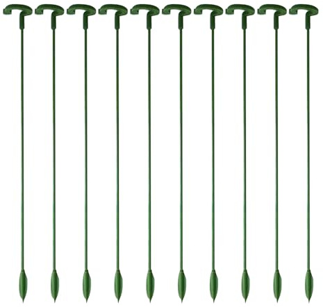 Apuestas de Soporte Vegetal, estacas de Plantas de Interior - 10x Orchid de jardín Stakse | Soporte de Flores Reutilizable para orquídea de la Planta de Interior Tomato de Tomate Balcón de balcón