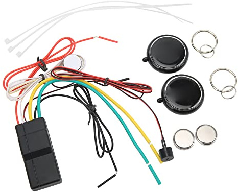 Walmeck Immobilizzatore per Auto di Allarme per Auto Senza Chiave con Blocco Motore Anti-dirottamento Senza Fili
