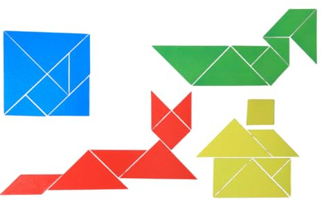 WISSNER® MAG-Pap° Magnetischer Tangram Satz (28 Teile) – Mathe