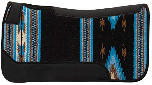 Weaver Leather Sottosella in feltro misto lana sagomato Pony 35-1676-S8, nero/blu