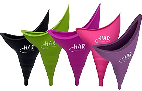 HAR LONDON FASHION Embudo femenino - Embudo para orinar Wee - Embudo portátil reutilizable para mujer (rosa)