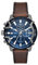Diesel Herrenuhr Griffed, Chronographenwerk, 42 mm Gehäuse aus GunmetalEdelstahl mit Lederarmband, DZ4604