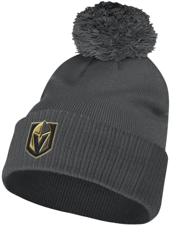 adidas NHL-Bommelmütze mit Bündchen, NHL Teams (Vegas Golden Knights, grau)