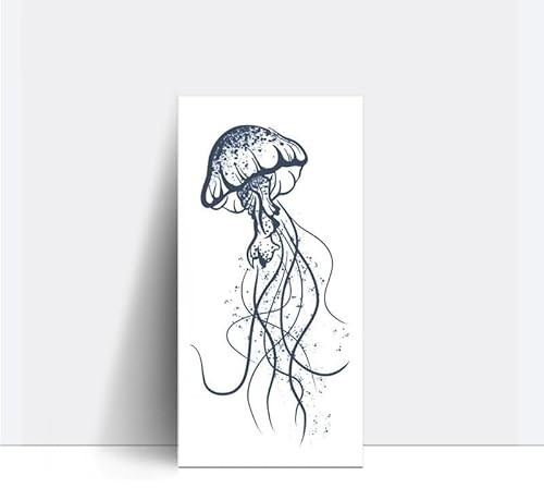 Jellyfish Wrist Juice Plant Ink Waterproof Semi-Permanent And Long-Lasting 2 Weeks Temporary Tattoo Sticker For Women Cannot Be Washed Off Non-Reflective Shoulder