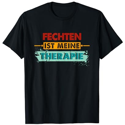 Lustiges Retro Therapie Fechten T-Shirt