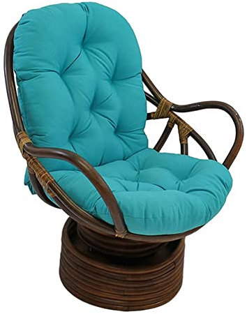 frides Auflage/Polster Für Schaukelstuhl, Hochlehner Polsterauflage Hochlehner Auflagen 120 X 60 X 12 cm(Lake Blue)