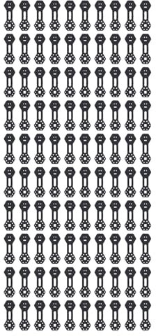 100 Stück Schattentuch-Clips, Schwarze, Runde Sonnenschutz-Clips aus Kunststoff, Robuster Verriegelungsgriff für Sonnenschutznetz, Gartenarbeit, Schattentuch, Vogelschutznetz,