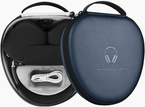 Headphone Case for Apple AirPods Max: WiWU AirPodMax Case with Sleep Mode Ultra Slim Smart StorageCase | Upgraded Hard AirPods Max Accessories Compatible with AirPodsMax Travel Carrying Pouch Bag