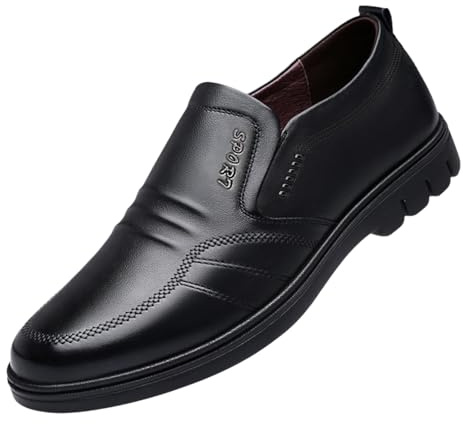 Viaoragiosa Homme Chaussure De Mariage,Chaussures Homme Cuir,Chaussure De Ville Homme Cuir,Conception à Enfiler Entretien Facile,Convient pour Les Affaires Et Le Travail,Marche,Bureau