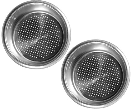 CHICAMPERA 2 Piezas Filtro De Cafetera De Metal Para Cafetera Cesta Para Filtro Múltiples Orificios Accesorio Hogar Oficina