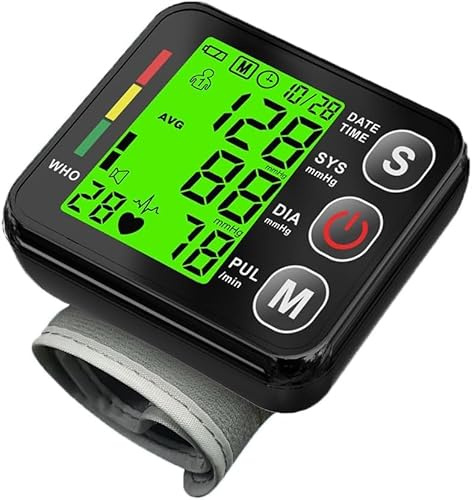 Tensiomètre au poignet - Moniteur de Tension Artérielle Numérique Automatique avec Grand Écran, 2 x 99 Mémoires, Appareil de Mesure Précise