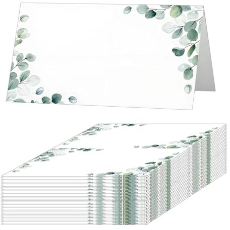Place Cards for Table Setting 50pcs Wedding Place Cards Elegant Blank Name Card for Weddings, Banquets, Events, Dinner Parties(White)