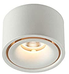 Spotlights,Ceiling Spot Lights Surface Mounted Spotlight, 7W Indoor Ceiling Light Fixture, Gallery Picture Lighting, Aluminum Anti-Glare Spotlights for Corridor Kitchen Living Room/White-4
