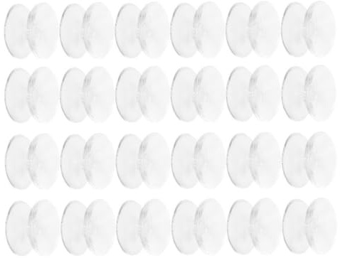 POPETPOP Coussinets à Ventouses Double Face Fixation Sécurisée en Silicone Bleu 24 Suspendre de Petites Lumières Lot de 24 Pièces pour Porte-savonnette sur Fenêtres