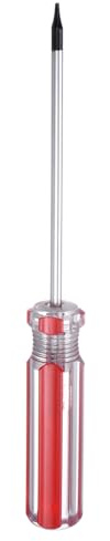 QUARKZMAN Cacciavite Torx aimanté Asta 3x75mm Testa A Stella 6 Punti T4 Acciaio Con Impugnatura Antiscivolo Per Riparazione E Miglioramento Elettrodomestici Rosso