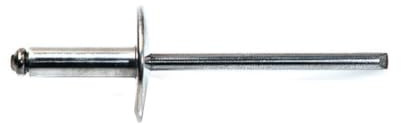 Gorivet Alx Blindniete, extrabreiter Kopf, 3,2 x 6 mm, Aluminium/Stahl, 500 Stück D-Work
