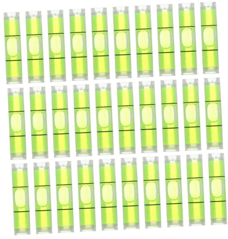 Ipetboom 50Pcs Mini Cylindrical Bubble Level Vials 8X23Mm Horizontal Spirit Level for Picture Hanging and Precision Layout Measuring Tools